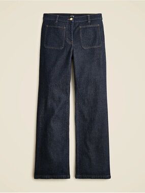 J.Crew Women’s High-rise kickout jean with sailor pockets